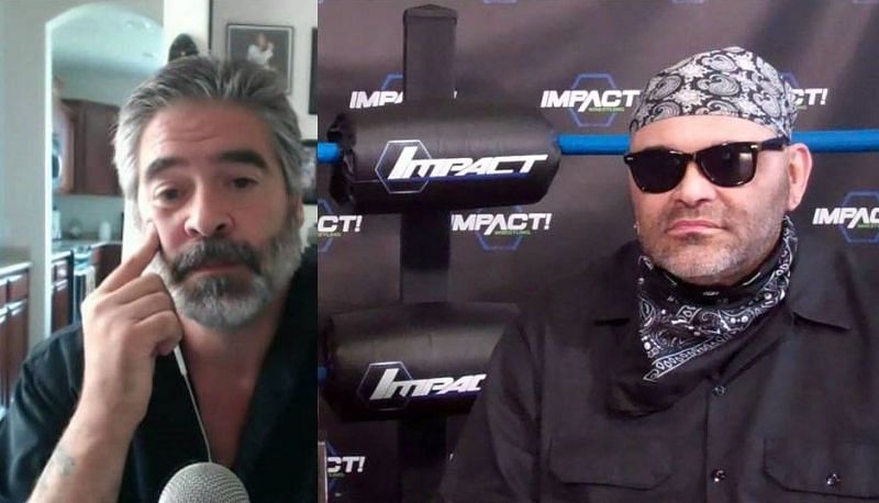Vince Russo (Left) was roped in by Konnan (Right) for a Aro Lucha show