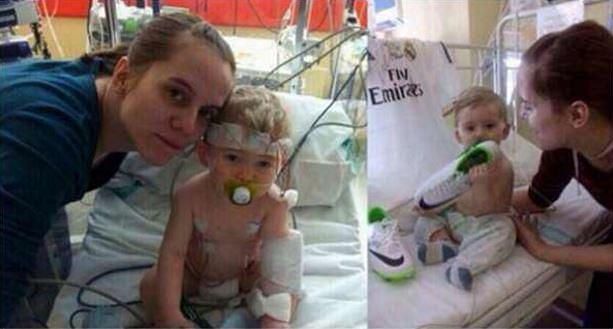 Ronaldo paid &pound;55,000 for surgery to help ten-month old Erik Ortiz Cruz beat a brain condition