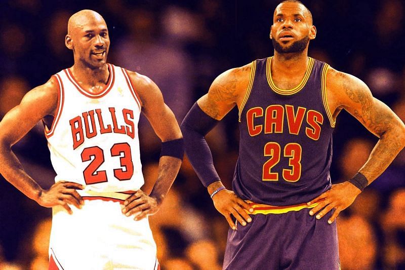 Michael Jordan and LeBron James (Image courtesy: theringer.com)