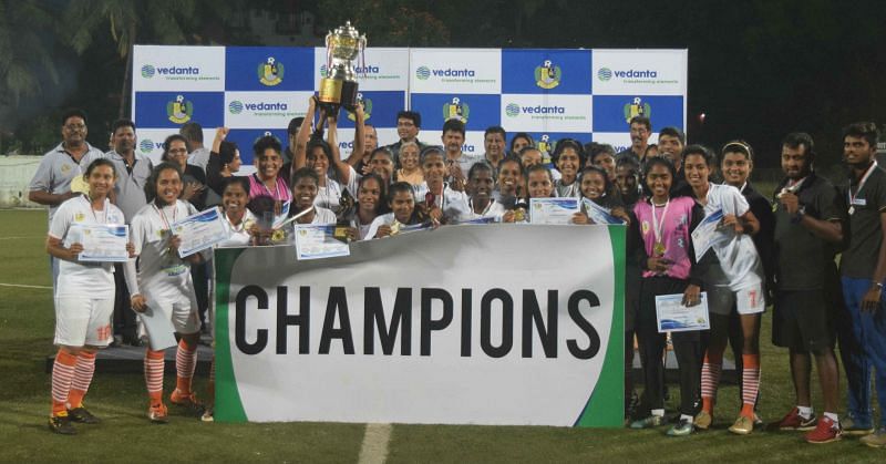 Panjim Dolphins emerge as the winners of Vedanta Women&#039;s Football League