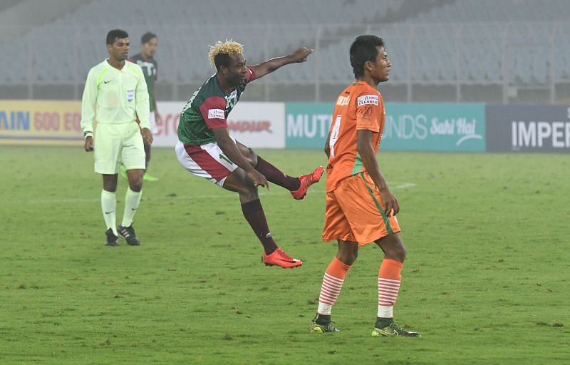 Norde had a night to forget against Neroca FC (Photo: I-League)