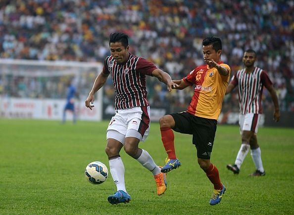 East Bengal won 2-1 on the night