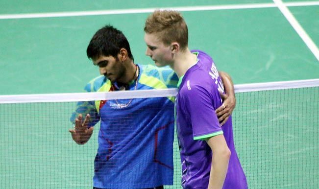 Kidambi Srikanth and VIktor Axelsen face off in the group stage