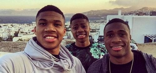 The Antetokounmpo brothers. 