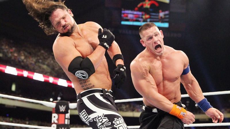 John Cena takes the fight to AJ Styles.  Who had the better 2017?