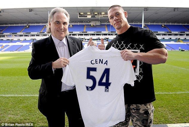 John Cena at the White Hart Lane stadium 