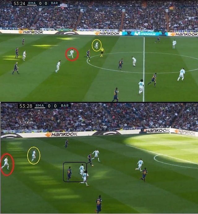 Barcelona&#039;s transition from defence to attack happened quickly and Madrid couldn&#039;t match their pace. 