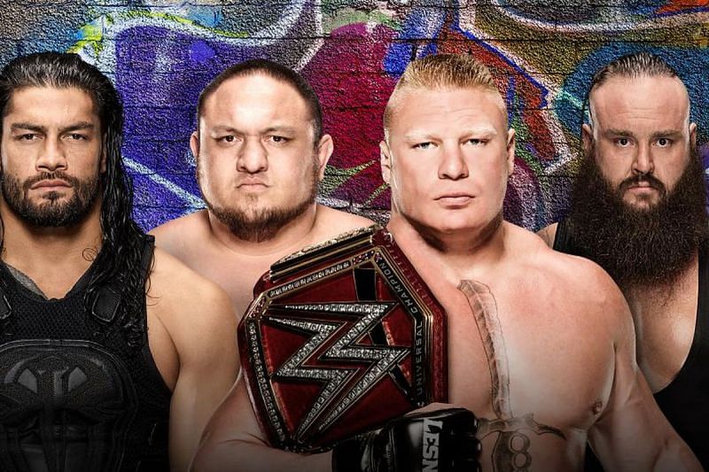 SummerSlam 2017 Fatal 4 Way Brock Lesnar Roman Reigns Samoa Joe Braun Strowman