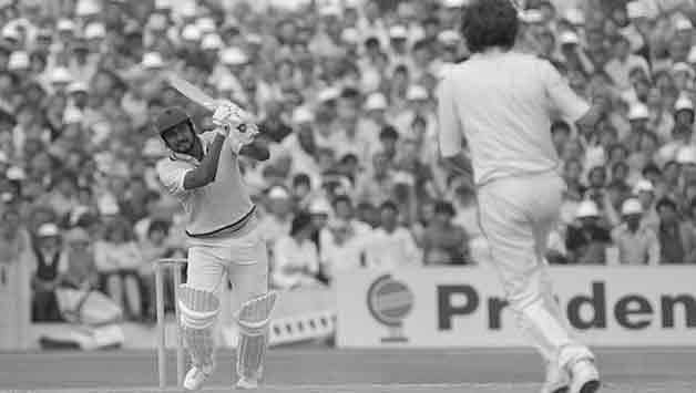 Sandeep Patil in action against England. 
