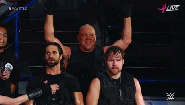 The Shield with their dad.