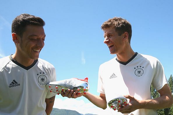 Skydive Team Deliver New Adidas Football Boots To Germany Players