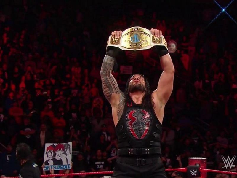 images via sportsfizzz.com Where does Roman Reigns Intercontinental championship win rank in this months edition?