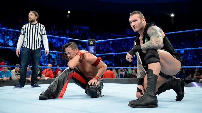 Shinsuke Nakamura and Randy Orton after The King of Strong Style&#039;s loss to Kevin Owens