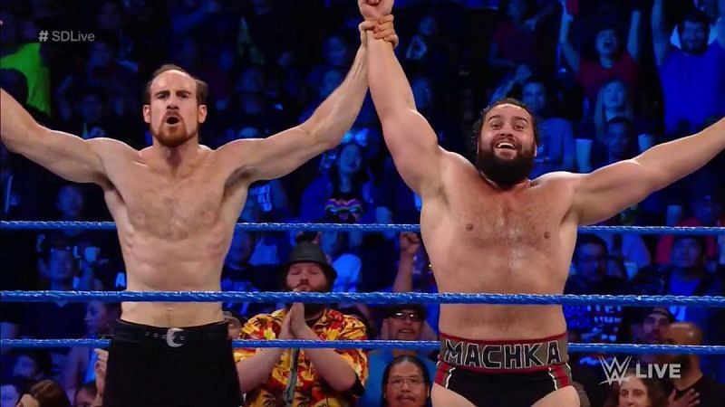 Rusev and Aiden English earn themselves a shot at the SmackDown Tag-Team Titles
