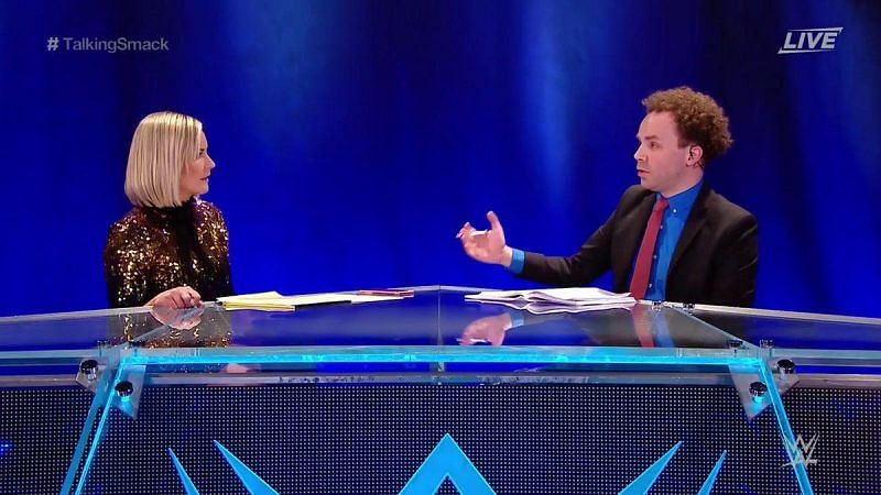 Renee Young and Sam Roberts host the post-Clash of Champions Talking Smack