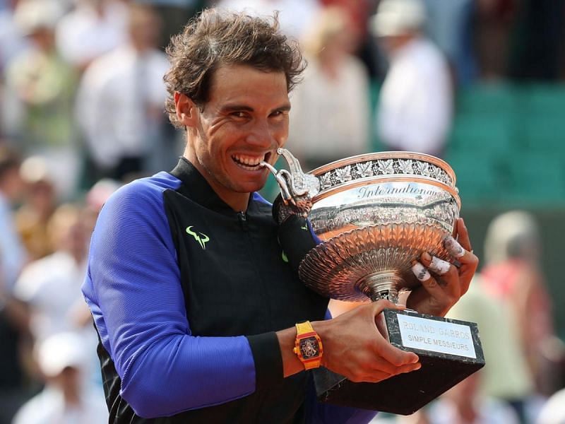 Nadal won his 10th French Open in 2017, his 10th win at Roland Garros and a Grand Slam record