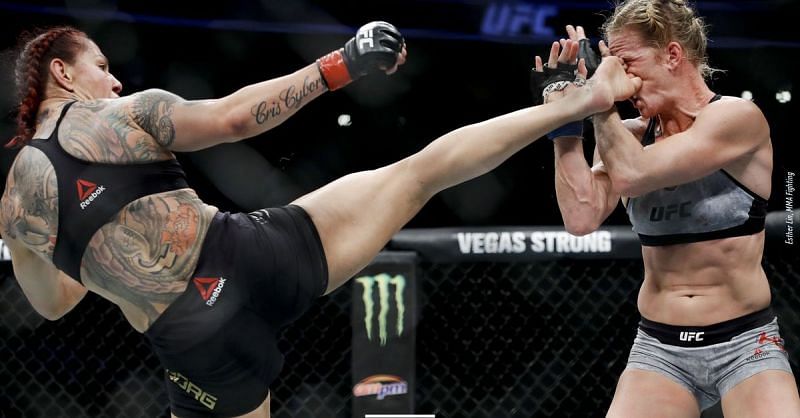 Cris Cyborg out-slugged Holly Holm at UFC 219