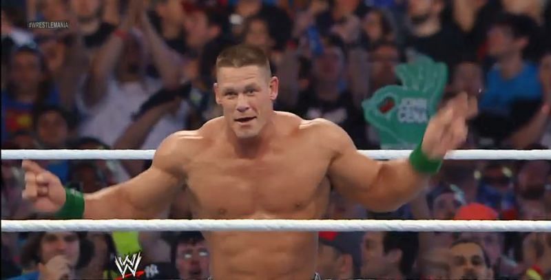John Cena signaled for People&#039;s Elbow at WrestleMania 28.