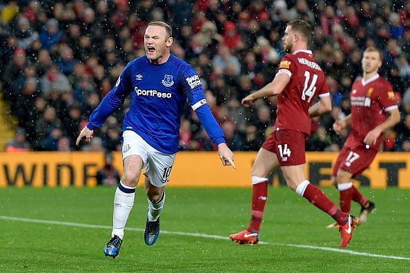 Liverpool 1-1 Everton goals Salah Rooney highlights tweets
