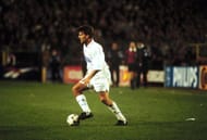 Michael Laudrup playing for Barcelona in 1994 and Madrid in 1995