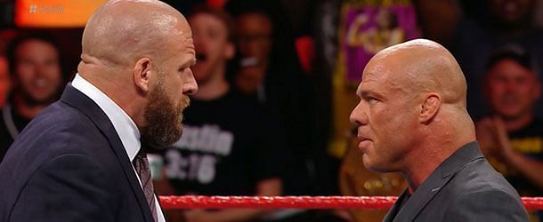 Kurt Angle and Triple H have a storied rivalry