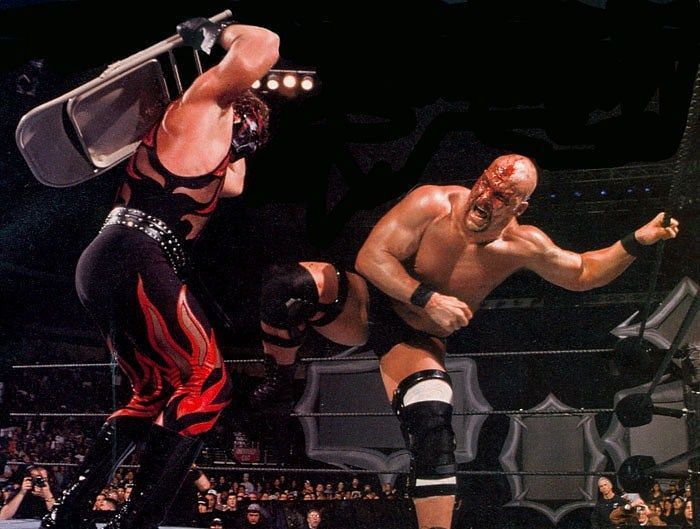 It was a blood soaked victory for Stone Cold Steve Austin.