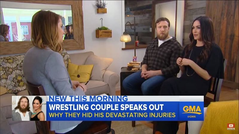 Daniel Bryan and Brie Bella from an interview last year.