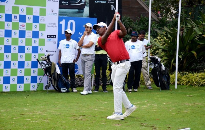 Local favourite, Anil Bajrang Mane got off to a fine start at the CG Open with a solid 65