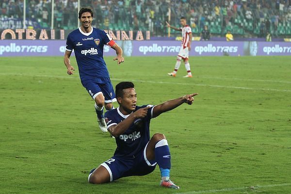 Jeje Lalpekhlua is the joint top Indian scorer in the ISL so far, along with Balwant Singh. (Photo: ISL)