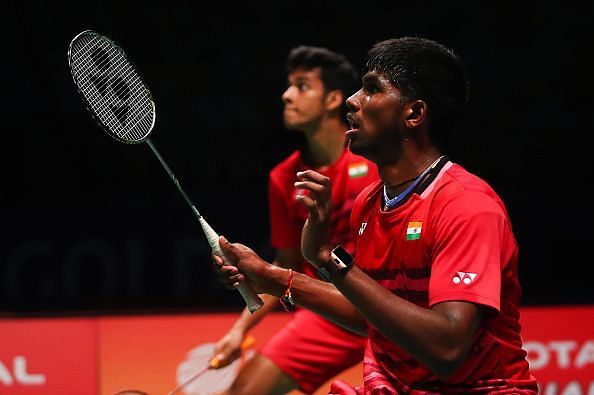 Satwiksairaj in action for India