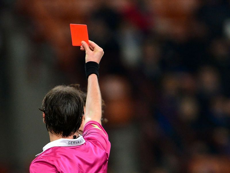 5 defenders who have received the highest number of red cards