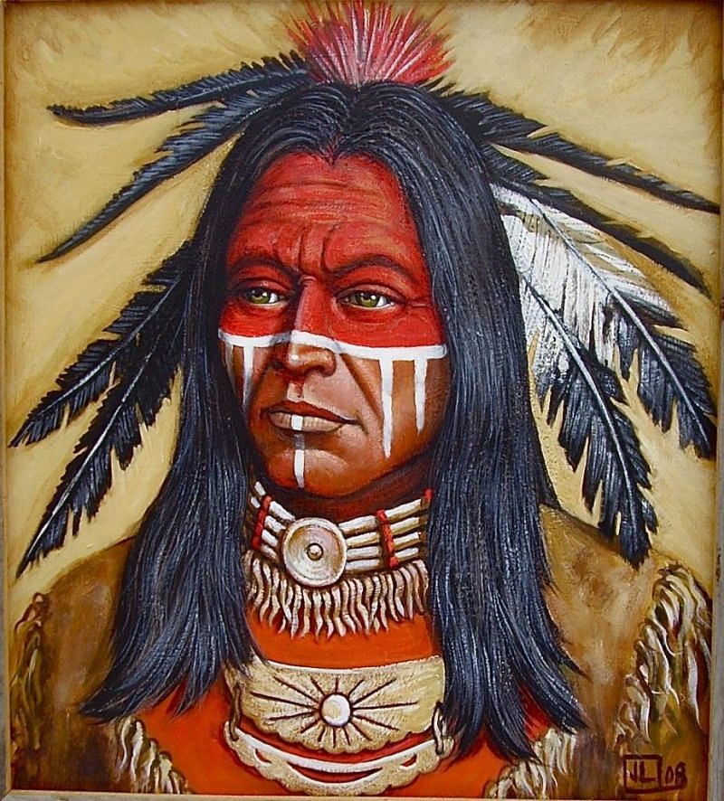 Cherokee war paint.