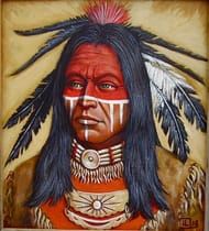 Cherokee war paint.