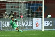 Karanjit Singh pulled off one of the saves of the season (Image: ISL)