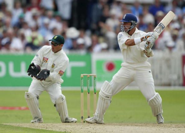 Alec Stewart of England in action