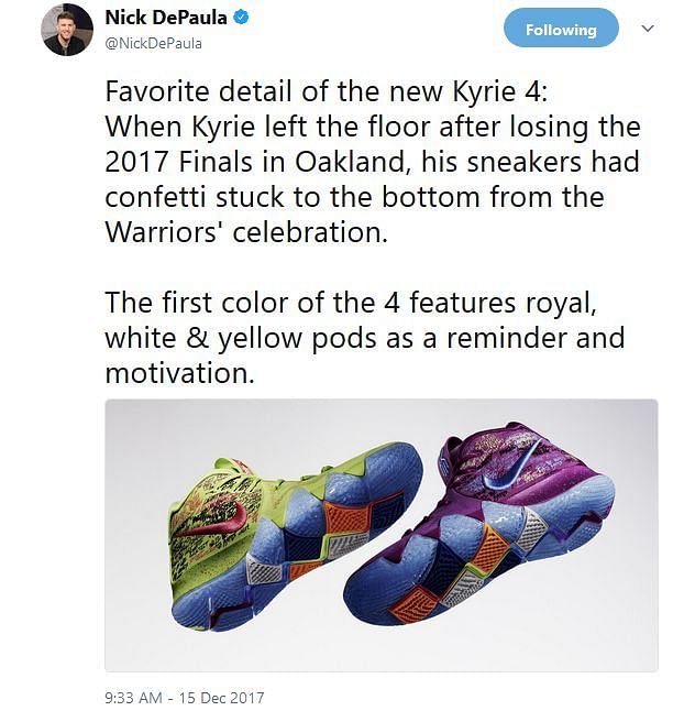 Kyrie Irving's latest NIKE Shoes Kyrie 