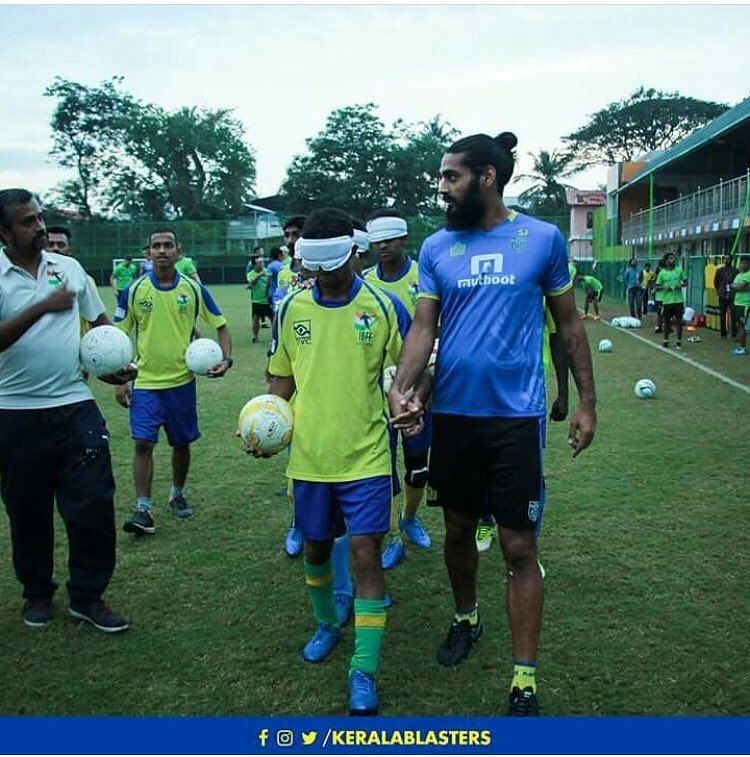 Sandesh Jhingan with one of 