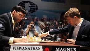 Viswanathan Anand stuns World No.1 Magnus Carlsen in World Chess Rapid and Blitz Championship