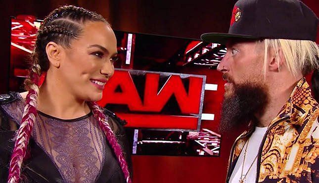 Nia Jax during her backstage interaction with Enzo Amore