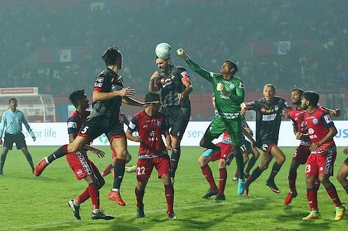 Subrata Pal displayed some amazing composure in goal. (Photo: ISL)