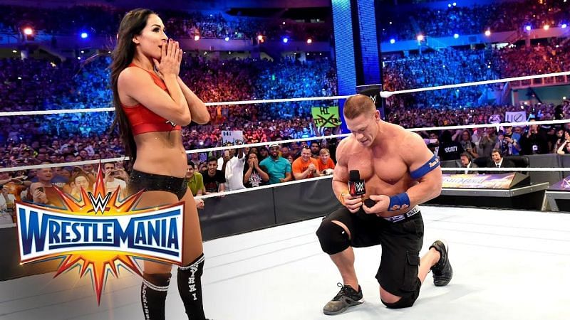 John Cena proposed marriage to Nikki Bella at Wrestlemania 33