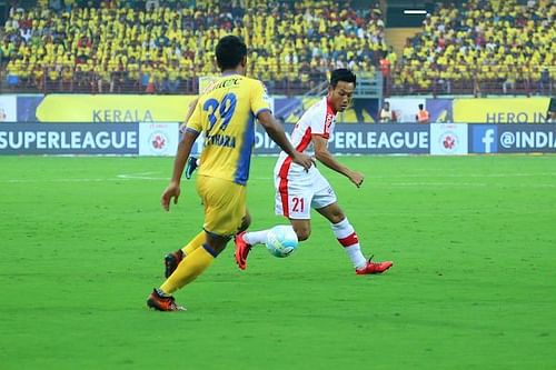 Udanta was doubtful before the game,but was named in the starting XI. (Photo: ISL)