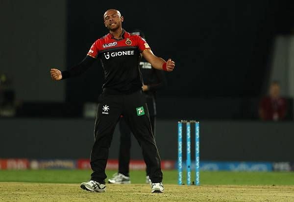 Mills in action for the RCB