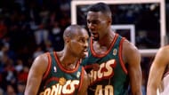 Shawn Kemp and Gary Payton