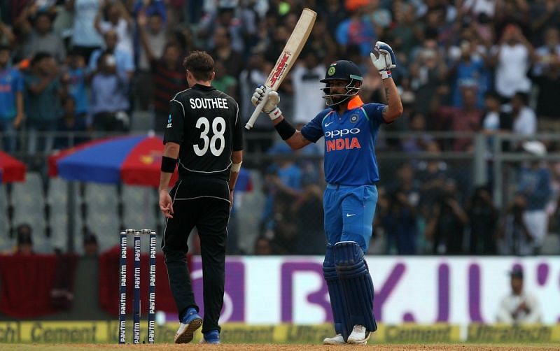 Virat raises his bat after 31st ODI hundred