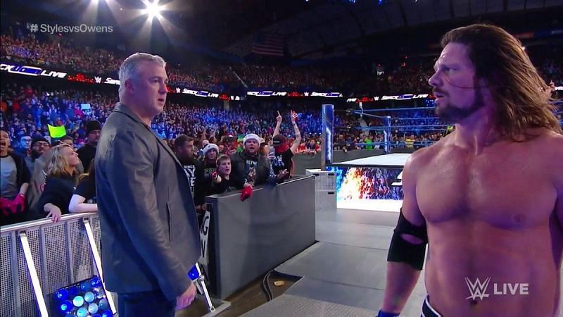 Shane McMahon accidentally costs AJ Styles the main event of SmackDown LIVE