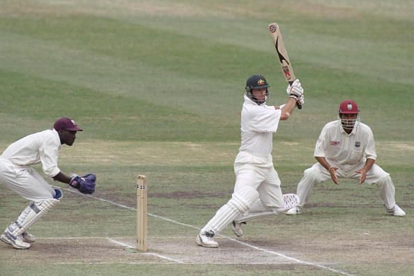 Mark Waugh of Australia batting