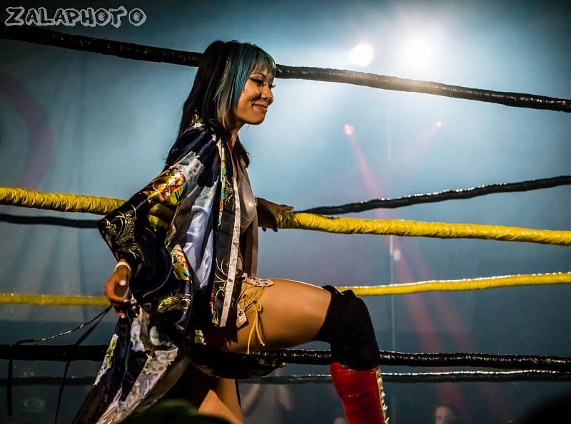 Mia Yim has wrestled for WWE earlier in the year