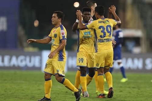 Kerala Blasters got a thrilling draw against Chennaiyin FC in the Southern Derby. (Photo: ISL)