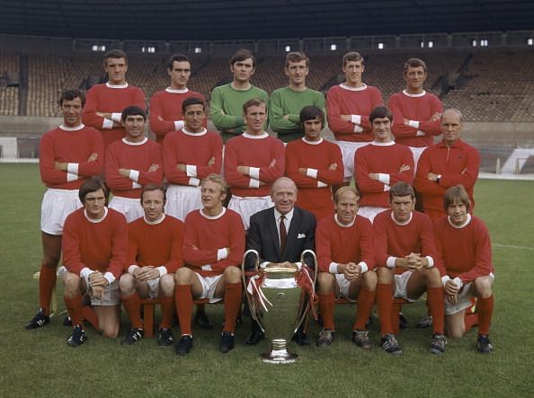 Manchester United With The European Cup - 1968 : News Photo